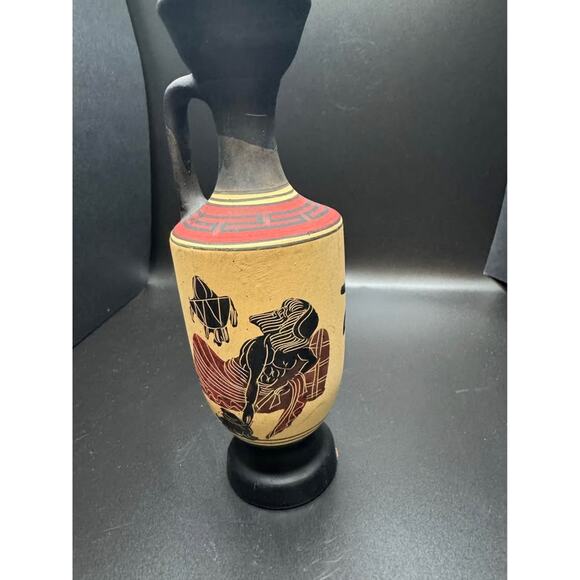 Greek Pottery Vase Museum Reproduction Ceramic Copy of Classic Period 450 B.C. - Picture 9 of 10